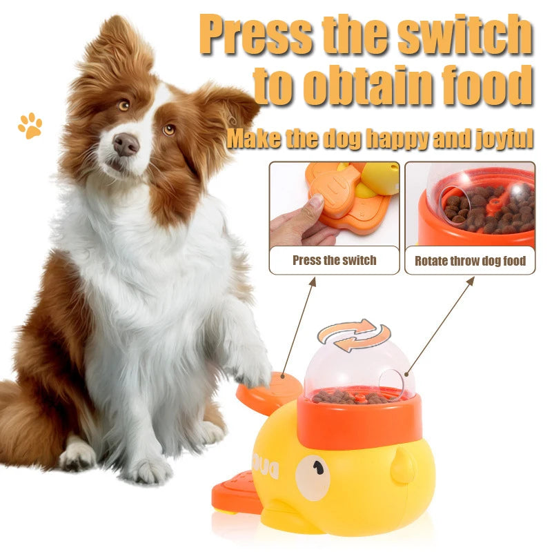 Yellow Duck Pet Feeder