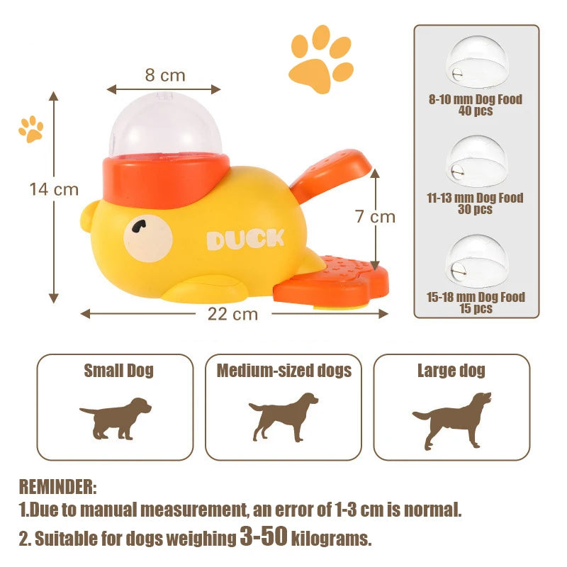 Yellow Duck Pet Feeder