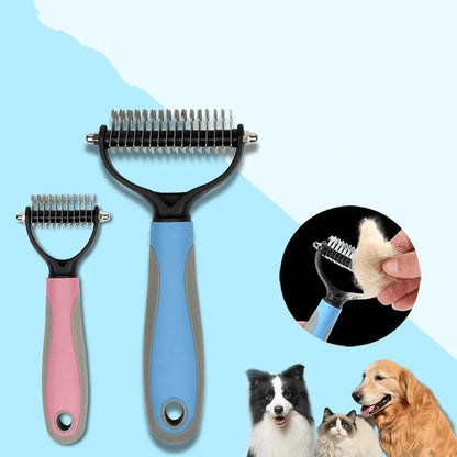 Double-Sided Pet Grooming Brush