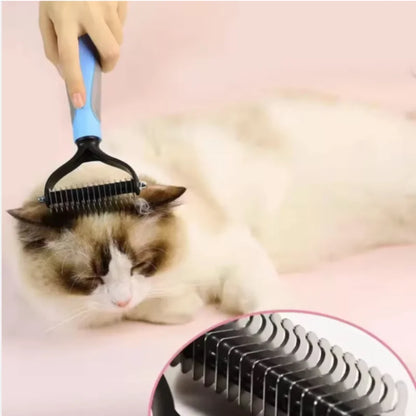 Double-Sided Pet Grooming Brush