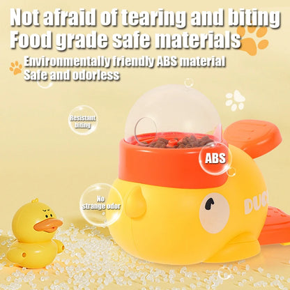 Yellow Duck Pet Feeder