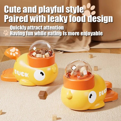 Yellow Duck Pet Feeder