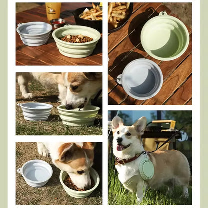 Foldable Silicone Dog Bowl