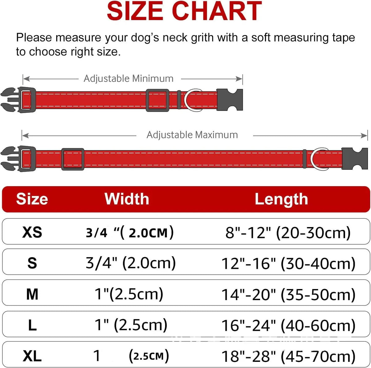 Reflective Dog Collar Strap
