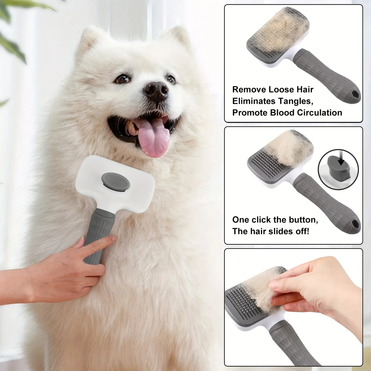 Self-cleaning Pet Hair Comb