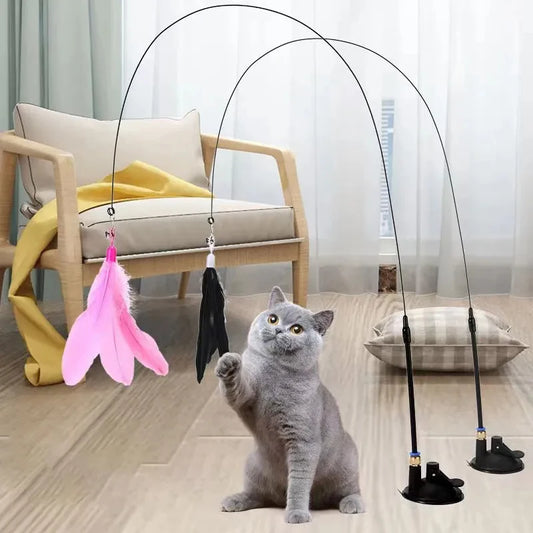 Cats Toys Feathers Wand