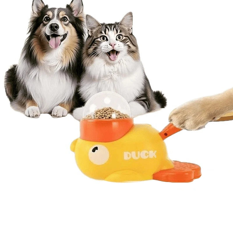 Yellow Duck Pet Feeder